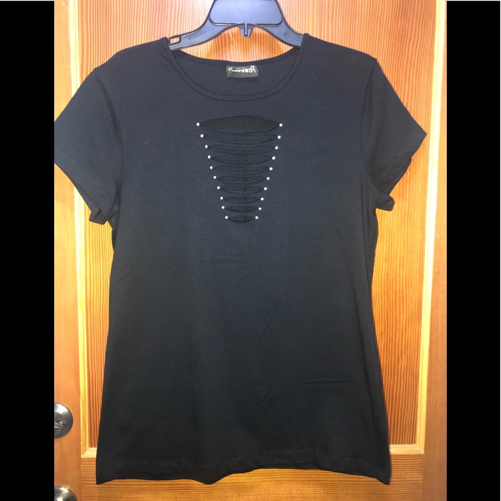 Biker Clothing Black Tee